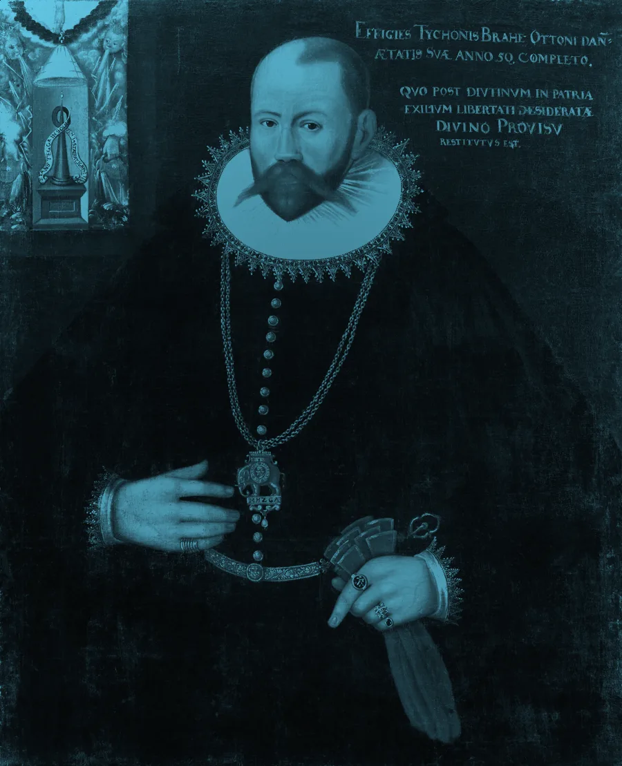 1596 oil portrait of Tycho Brahe